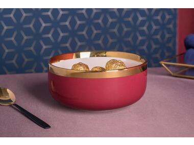 Zdjęcie: Miska Aurora Gold 14 cm - 500 ml bordowy ALTOMDESIGN
