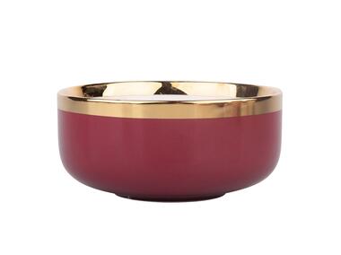 Zdjęcie: Miska Aurora Gold 14 cm - 500 ml bordowy ALTOMDESIGN