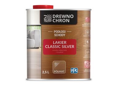 Zdjęcie: Lakier podłogowy Classic Silver półmat 2,5 L DREWNOCHRON