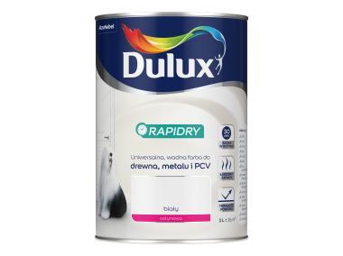 Zdjęcie: Farba do drewna, metalu i PCV Rapidry 1 L biały DULUX
