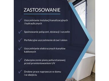 Zdjęcie: Silikon ogólnego stosowania brązowy 280 ml SUPER PLUS