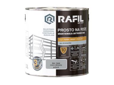 Zdjęcie: Gruntoemalia prosto na rdzę połysk RAL7040 2,5L RAFIL