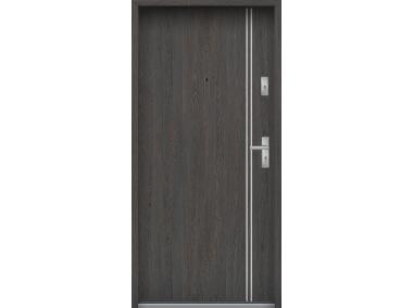 Zdjęcie: Drzwi wejściowe do mieszkań Bastion A-37 Wenge deska 90 cm lewe ODO KR CENTER