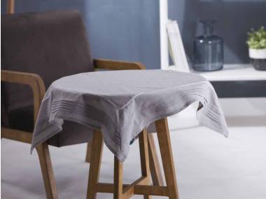 Zdjęcie: Obrus 80x80 cm popiel, wykończenie Plisowane ALTOMDESIGN