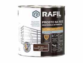 Gruntoemalia prosto na rdzę połysk RAL8017 2,5L RAFIL