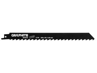 Zdjęcie: Brzeszczot do piły szablastej HCS, 225 x 19 x 1.25 mm, 3TPI GRAPHITE