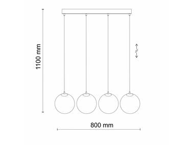 Zdjęcie: Lampa wisząca Martin 4 Pł 4911 TK LIGHTING