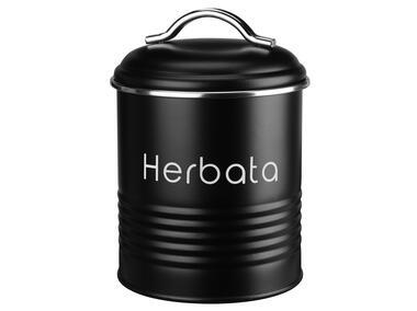 Zdjęcie: Pojemnik metalowy na herbatę  Alcano czarny GALICJA