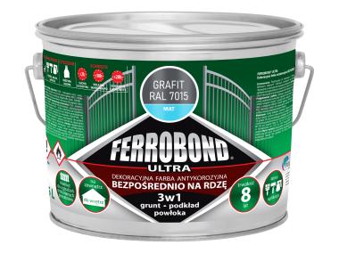 Zdjęcie: Farba antykorozyjna Ferrbond Ultra Mat grafit 2,5L JURGA