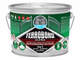 Farba antykorozyjna Ferrbond Ultra Mat grafit 2,5L JURGA