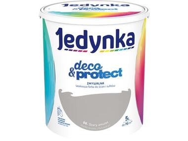 Zdjęcie: Farba lateksowa Deco&Protect Szary amulet 5 L JEDYNKA