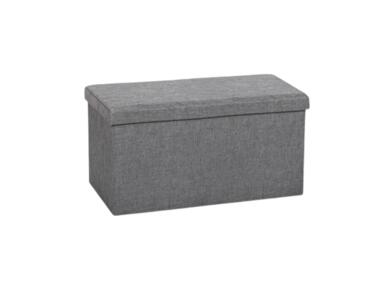 Zdjęcie: Pufa Deko ciemnoszara 78x38x38 cm TS INTERIOR