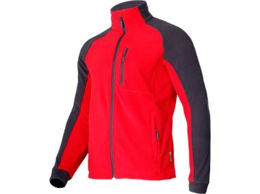 Zdjęcie: Bluza polarowa czerwono-szara, 4XL, CE, LAHTI PRO