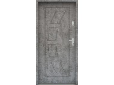 Zdjęcie: Drzwi wejściowe do mieszkań Bastion T-17 Beton srebrny 80 cm (NW) lewe ODO KR CENTER