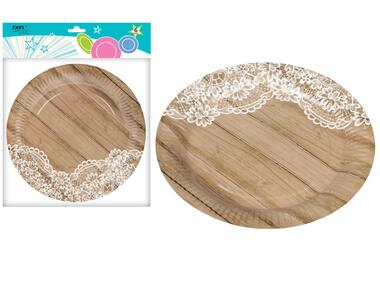 Zdjęcie: Talerze papierowe LGP Forest 23 cm, 6 sztuk art. 22108 DECOR