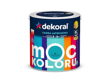 Zdjęcie: Farba lateksowa Moc Koloru turkusowa głębia 2,5 L DEKORAL