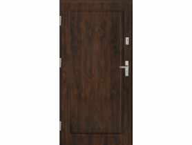 Drzwi zewnętrzne stalowo-drewniane Disting Mario 01 Orzech 100 cm lewe KR CENTER