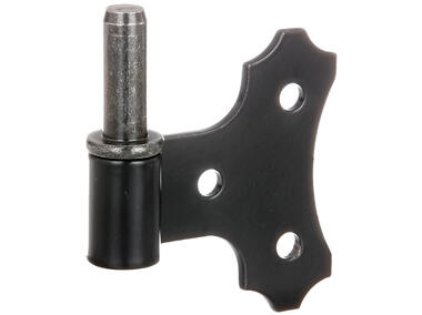 Zdjęcie: Skobel z płytką ozdobną czarny 14/94x35 mm ALBERTS