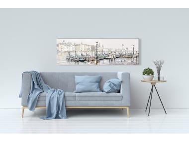 Zdjęcie: Obraz Canvas Watercolor 4 45x140 cm St403 Venezia Gondole STYLER