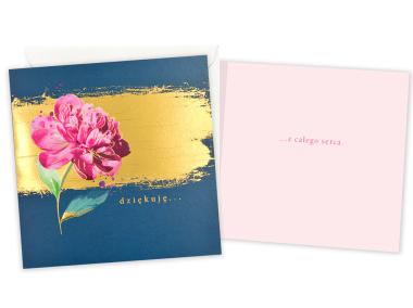 Zdjęcie: Karnet QR-038 Dziękuję - magnolia KUKARTKA