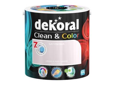 Zdjęcie: Farba satynowa Clean&Color 2,5 L himalajski cukier DEKORAL