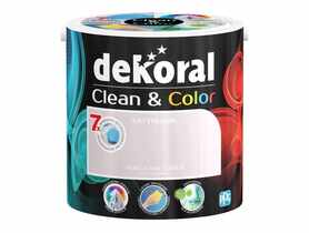 Farba satynowa Clean&Color 2,5 L himalajski cukier DEKORAL