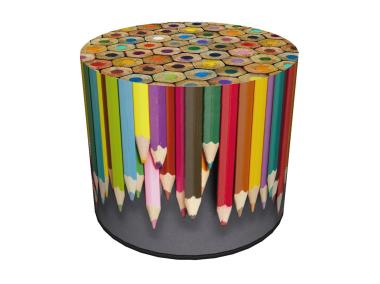 Zdjęcie: Pufa dekoracyjna Crayons 40x40 cm BERTONI