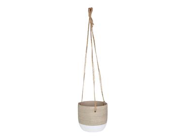 Zdjęcie: Osłona wisząca Linas ter 14x14x12,5 cm beżowo-biała UNIGLOB