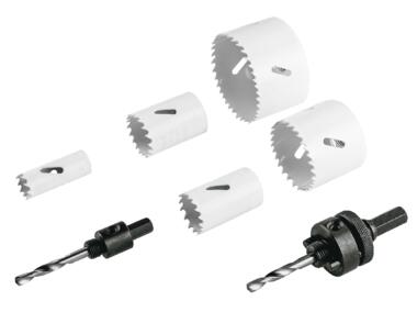 Zdjęcie: Otwornice bi-metalowe 19-68 mm, zestaw 7 sztuk VERTO