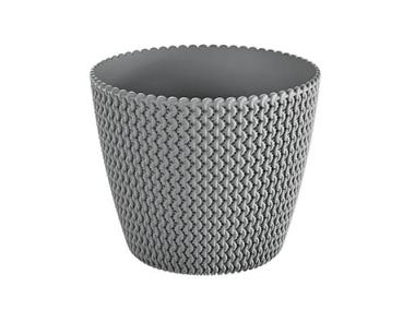 Zdjęcie: Doniczka Splofy szary kamienny 22 cm PROSPERPLAST