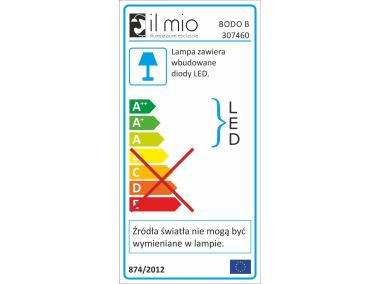 Zdjęcie: Lampa wisząca Bodo 20 W czarna IL MIO