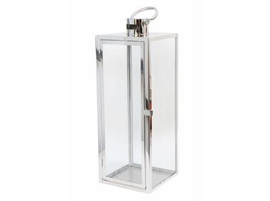 Zdjęcie: Latarnia Barcelona na świece srebrna 50 cm DIRECT HG