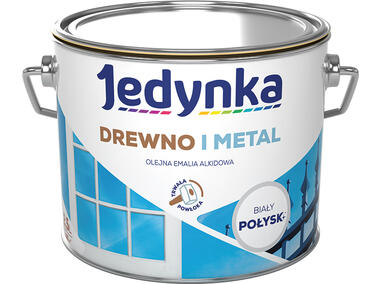 Zdjęcie: Emalia olejno-alkidowa drewno i metal biały 2,5 L połysk JEDYNKA