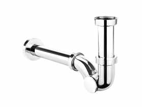 Syfon bidetowy rurowy 1.1/4x32 mm mosiądz chrom bez spustu MCALPINE