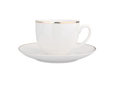 Zdjęcie: Filiżanka ze spodkiem 15 cm - 200 ml Bella Złota Linia ALTOMDESIGN