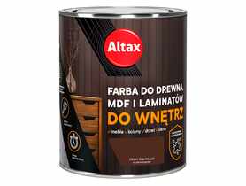 Farba do drewna,MDF i laminatów do wnętrz 0,75 L ciemny brąz ALTAX