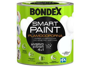 Zdjęcie: Farba plamoodporna biały w szampańskim nastroju 2,5 L BONDEX SMART PAINT