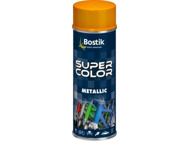 Lakier akrylowy metaliczny Super Color Metallic złoty 400 ml BOSTIK