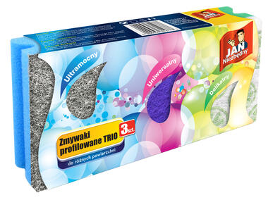Zdjęcie: Zmywak Trio 3 szt. JAN NIEZBĘDNY