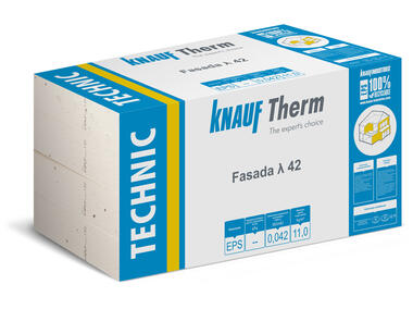 Zdjęcie: Styropian Therm Tech Fasada 42, 10x500x1000 mm KNAUF INDUSTRIES