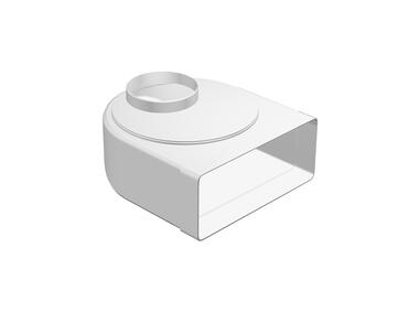 Zdjęcie: Kolano mimośrodowe kanał płaski i okragły 220x90 mm- 100 mm VENTIKA