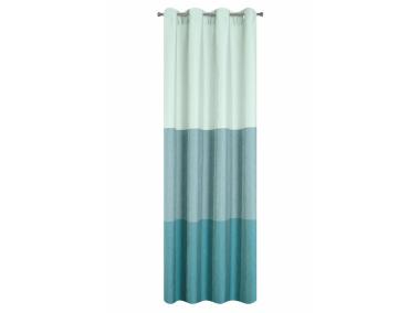 Zdjęcie: Zasłona Sally 140x250 cm miętowo-turkusowa na przelotkach EUROFIRANY