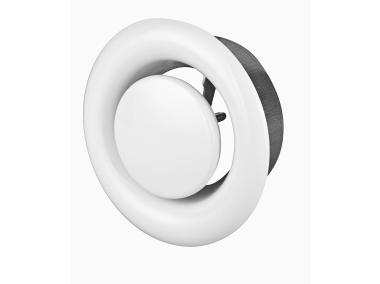 Anemostat metalowy wywiewny 200 mm biały AWENTA