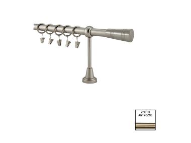 Zdjęcie: Karnisz pojedynczy Valentina fi 19 mm - 160 cm tubo złoto KARWEL