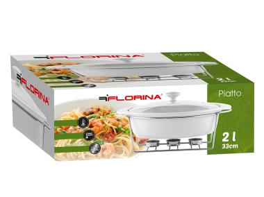 Zdjęcie: Półmisek z podgrzewaczem Oval 33 cm - 2 L FLORINA