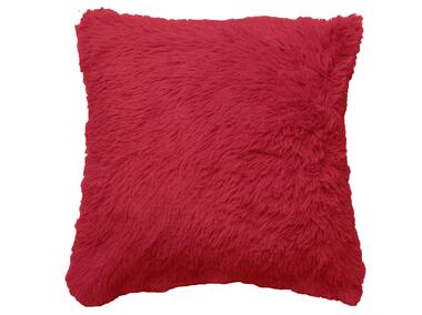 Poduszka Shaggy 45x45 cm czerwony UNIGLOB