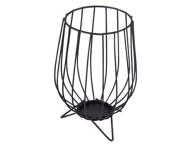 Zdjęcie: Świecznik metalowy na nóżkach 11x11x16 cm ALTOMDESIGN