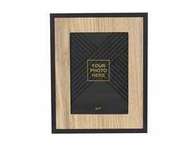 Ramka na zdjęcia Davos 21x26 cm MDF czarny-drewno UNIGLOB