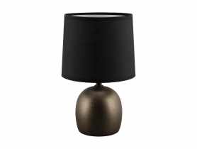 Lampka stołowa Atena E14 C kolor czarny STRUHM