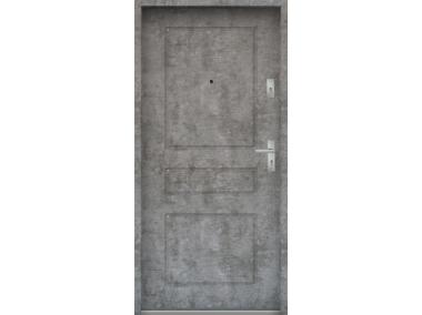 Drzwi wejściowe do mieszkań Bastion T-56 Beton srebrny 90 cm lewe OSPŁ KR CENTER